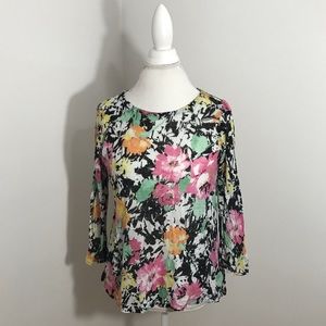 Lauren Ralph Lauren Floral Linen Top